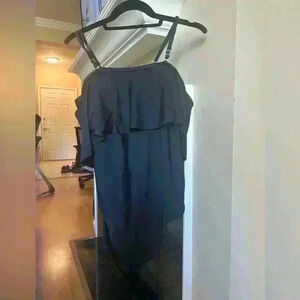 Unbranded Ruffle One Piece Swimsuit, Women's Size L, Black